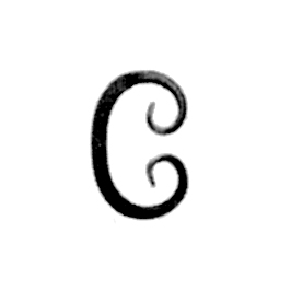 1/2" sq. Forged Steel C-Scroll, 4" Tall
