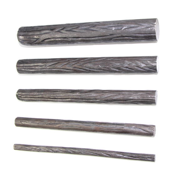 Forged Steel Wood Grain Patterned Bars