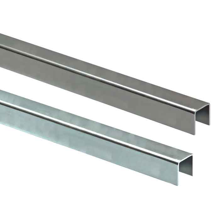 Galvanized & Aluminum U-Channel and Guide Rollers for 2nd & 3rd Leaves