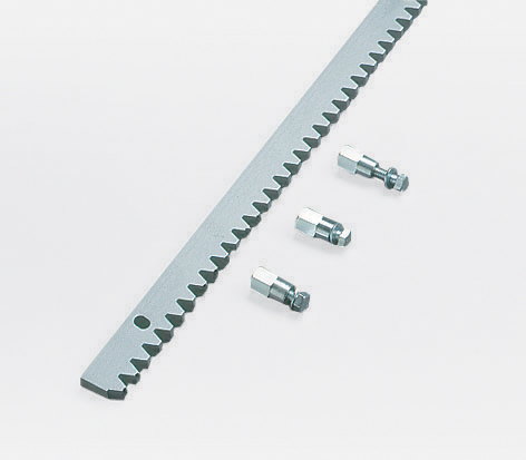 Gear Rack, Galvanized Steel, 1-1/4" (30mm) x 1/2" (12mm), 4mm pitch, 3'3" Long