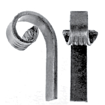 Steel Gate Frame Ends in Plain Flat Bar with Fish Tail Ends