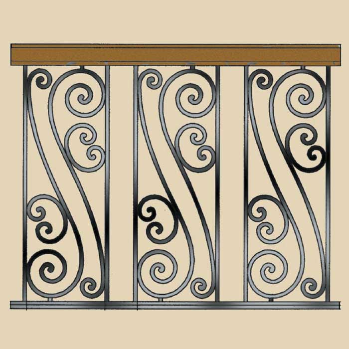Geno Prefabricated Ornamental Railing Panels