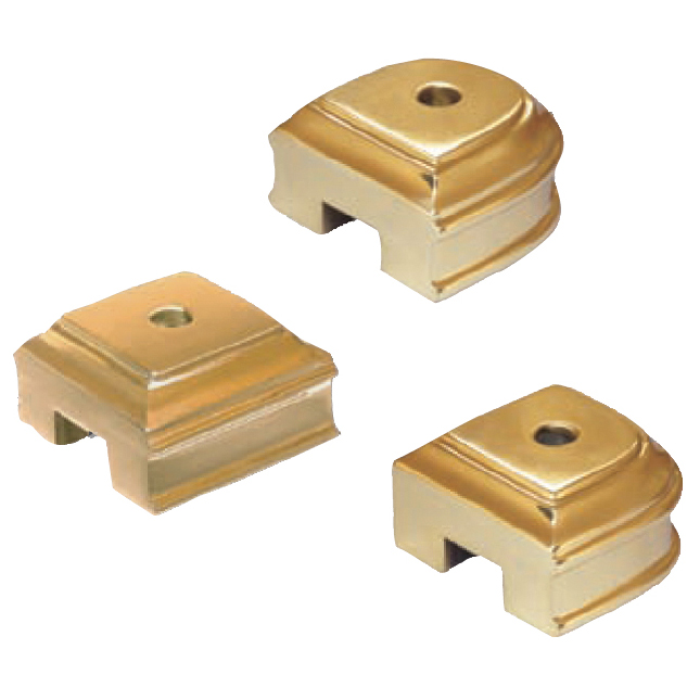 Brass Finial Bases by Grande Forge