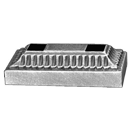 Rectangular Base Shoe for use with item FOB403, Zinc Plated