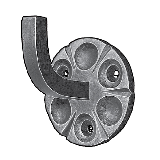 Steel Handrail Bracket with 5-7/8" Tall Backplate, 3-3/8" Clearance from Wall