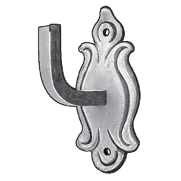 Steel Handrail Bracket with 3-3/8" dia. Backplate, 3-3/8" Clearance from Wall