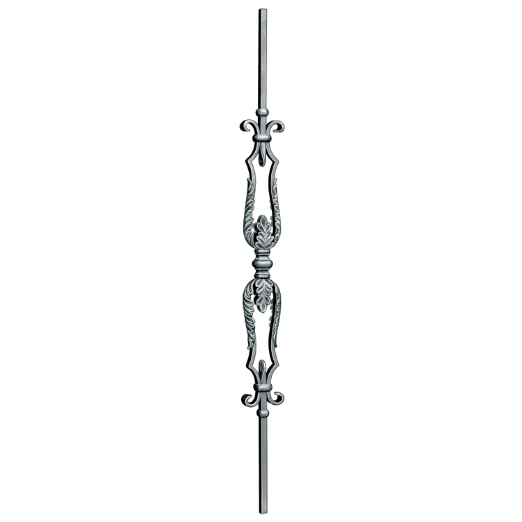 9/16" sq. Steel Baluster w/ 27-9/16" Center Design, Mozart Series
