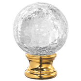 Grande Forge Crystal Sphere Post Tops