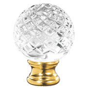 Grande Forge Crystal Sphere Post Tops