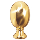 Grande Forge Oval "Egg" Shaped Brass Ball Post Top