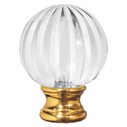 Grande Forge Crystal Sphere Post Tops