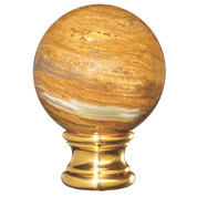 Grande Forge Onyx Brown Ball Post Top