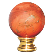 Grande Forge Red Jasper Ball Post Top
