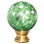 Grande Forge Malachite Mosaic Ball Post Top