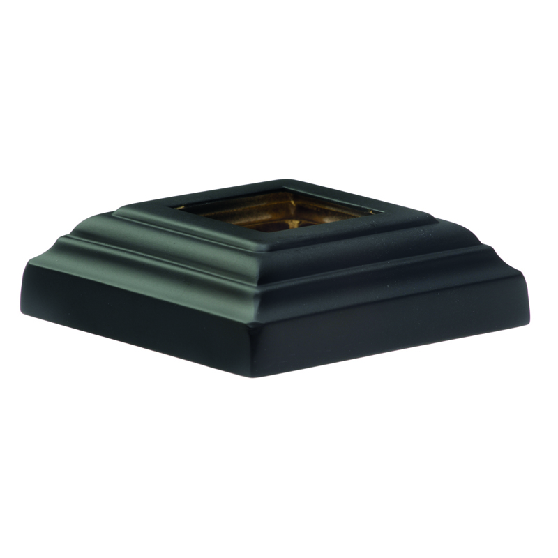 Base Shoe for 5/8" sq., Black Diamond Series, 2-3/8" sq. Base