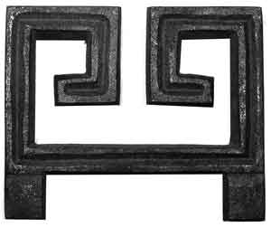 Greek Key Scroll in Cast Iron