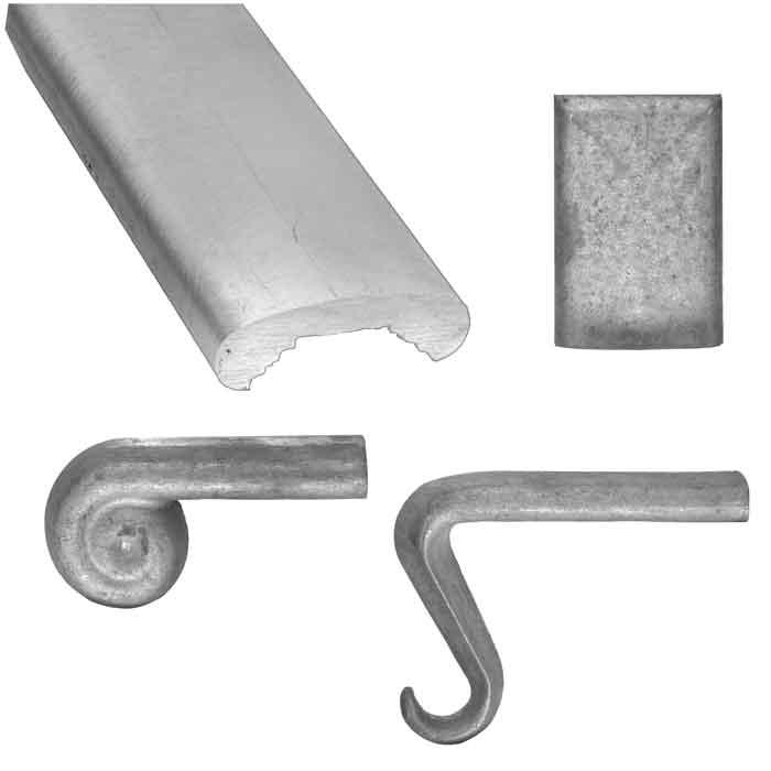 Half Oval Aluminum Handrail and Fittings