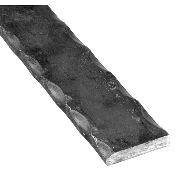 Hammered Flat Bar, Steel, 19'8" long