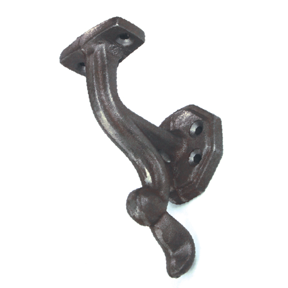 Steel Handrail Bracket with Beveled Backplate, 2-1/2" Wall Clearance