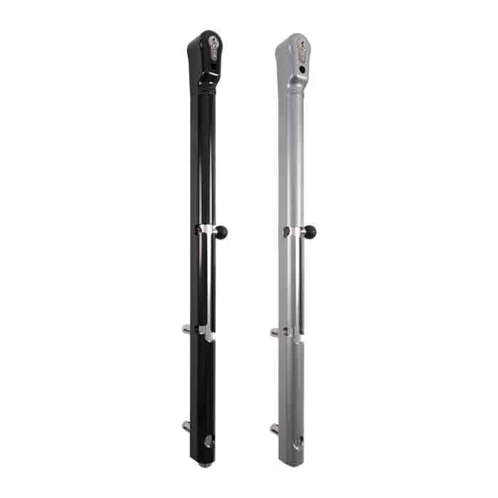 Drop Bolts, Key Lockable, Black or Silver