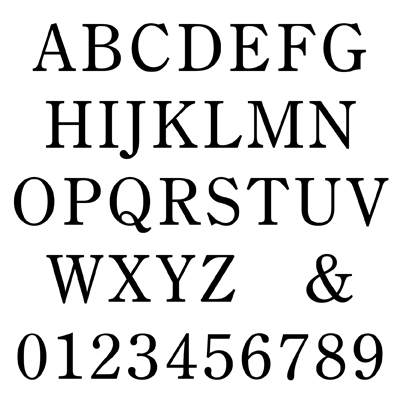 12" High Profile Cut Letters and Numbers