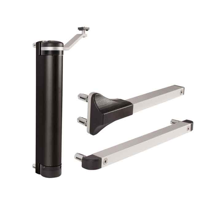 LION Compact Hydraulic Gate Closer for 90 or 180 degree Gates up to 165 lbs., Black