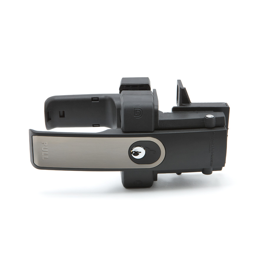 Lokk-Latch Magentic Swing Gate Lock, Keyed Alike, Brushed