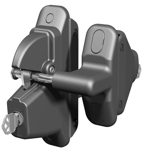 DISCONTINUED - Lokk-Latch PRO SL Self-Locking Gate Latch for Metal or Wood Gates, Black