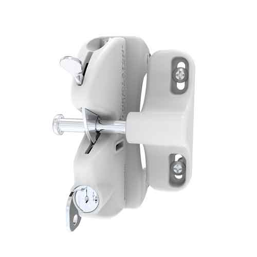 DISCONTINUED - Lokk-Latch Key-Lockable General Purpose Latch w/External Access Kit, White