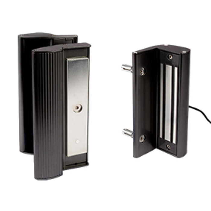 Electro Magnetic Lock with Handle, 1320 lbs. pulling force, Black