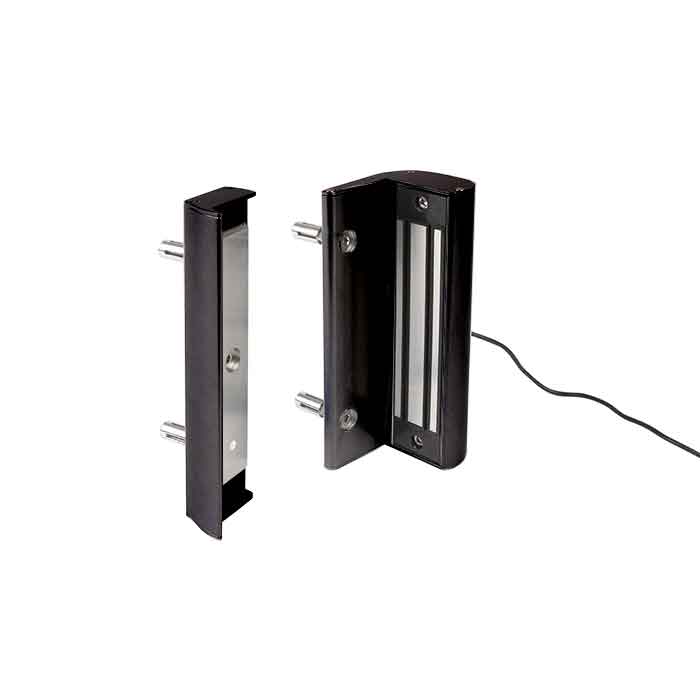 Electro Magnetic Lock without Handle, 660 lbs. pulling force, Black