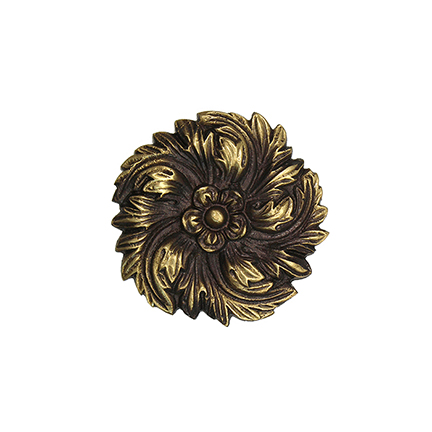 2-1/4" dia. Cast Bronze Flower Rosette