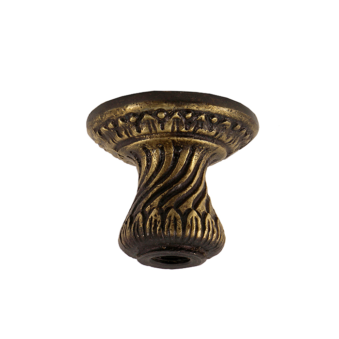 Candle Cup/Bobeche, Cast Bronze, 1-1/2" Tall, Threaded 1/8IP