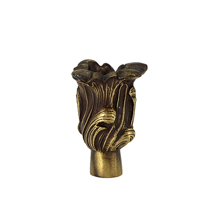 Candle Cup/Bobeche, Cast Bronze, 2-3/8" Tall, Threaded 1/8IP