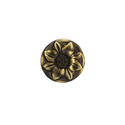 1-1/2" dia. Cast Bronze Flower Rosette