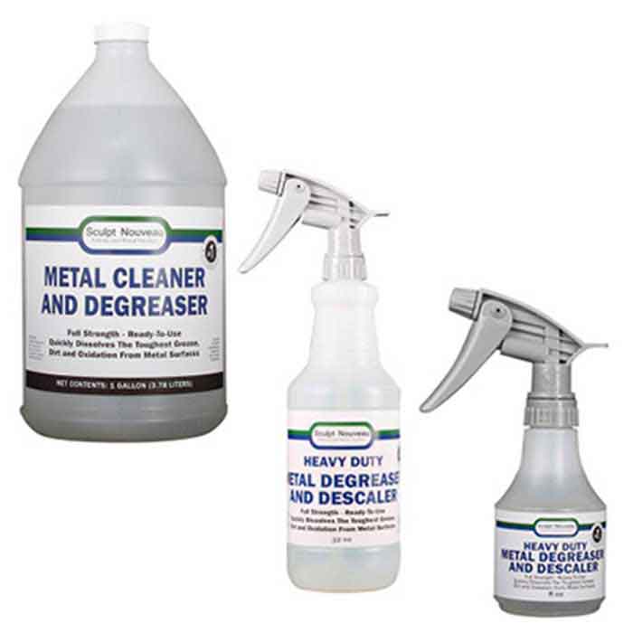 Metal Cleaner Degreaser, complete removal of rust, dirt, oil and grease from most metal surfaces.