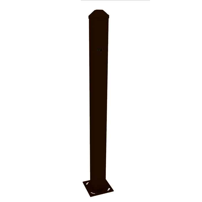23" Mini Post for Curb Mounting of the OVS-01GT Sensor, Black