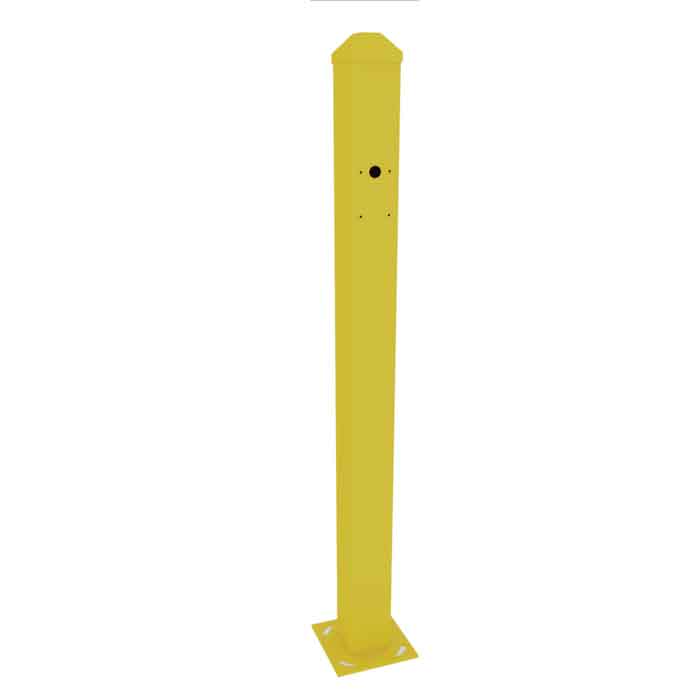 30" Mini Post for Road Surface Mounting of the OVS-01GT Sensor, Yellow