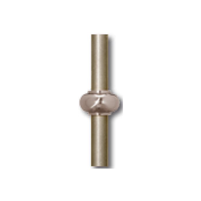 Grande Forge Brass Picket Collars for 9/16" and 5/8" Round Bar, 3/4" Tall in Nickel Finish