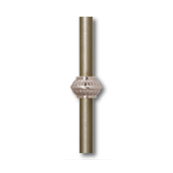Grande Forge Brass Picket Collars for 9/16" and 5/8" Round Bar, 7/8" Tall in Nickel Finish