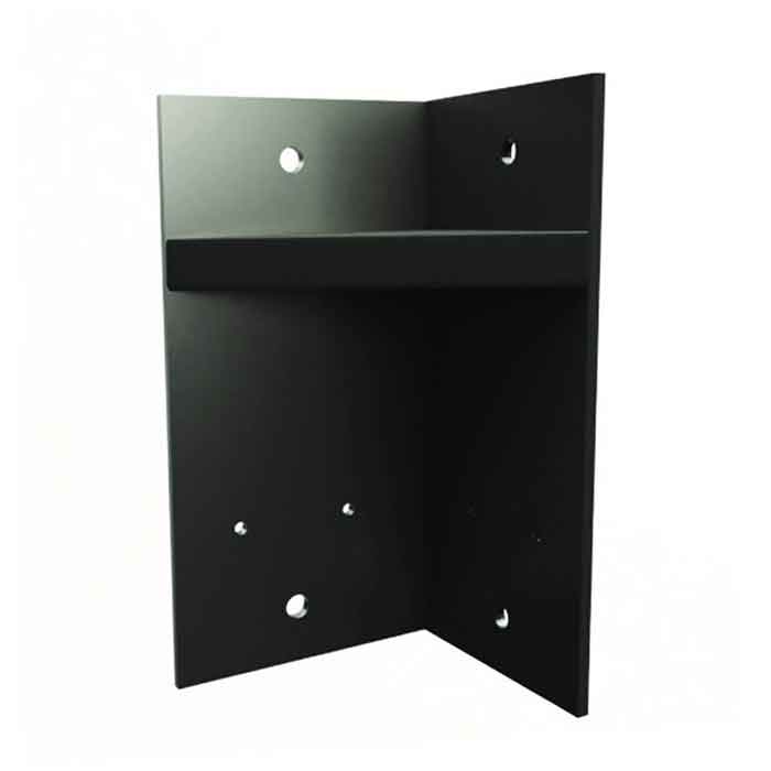 Aluminum L-Bracket, Black, for Mounting OVS-01GT Sensor