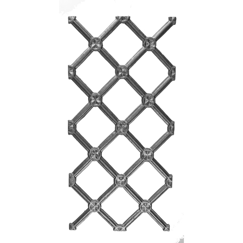21-1/2" Tall Cast Iron Panel, Modern Style, Double Faced