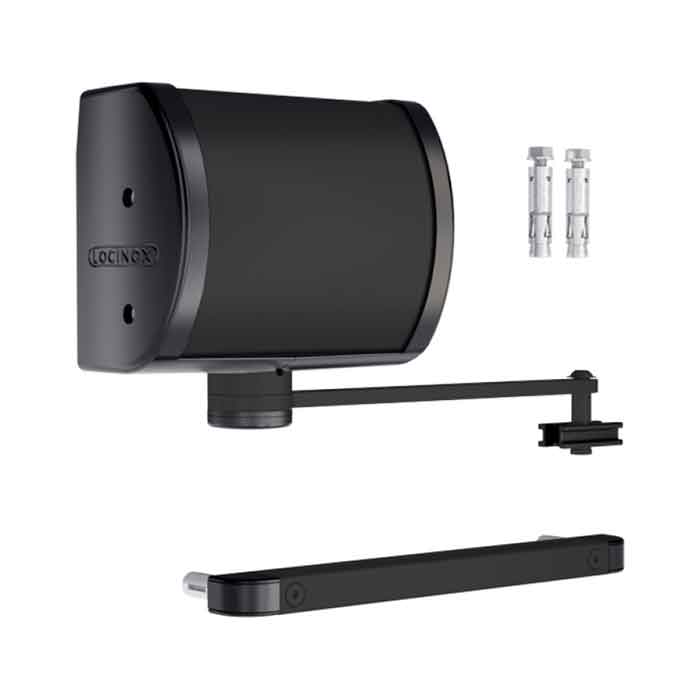 Hydraulic Gate Closer for Wall & Post Mounting for Gates up to 330 lbs., Black