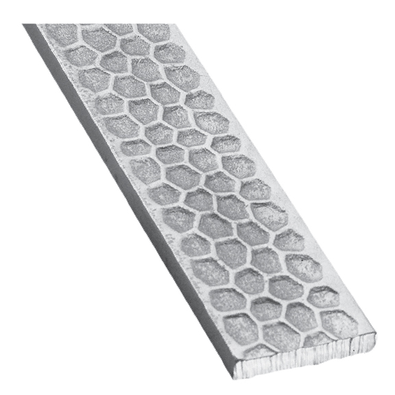 Patterned Flat Bar, End Scroll, Sweep and Corner Bend with Honeycomb Design