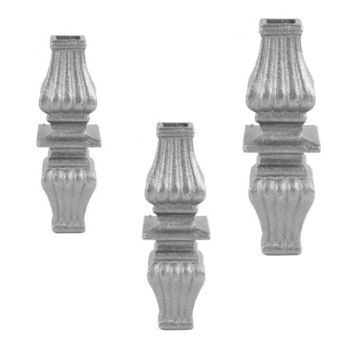 Picket Collars in Steel for 1/2", 5/8" and 7/8" Square Bar
