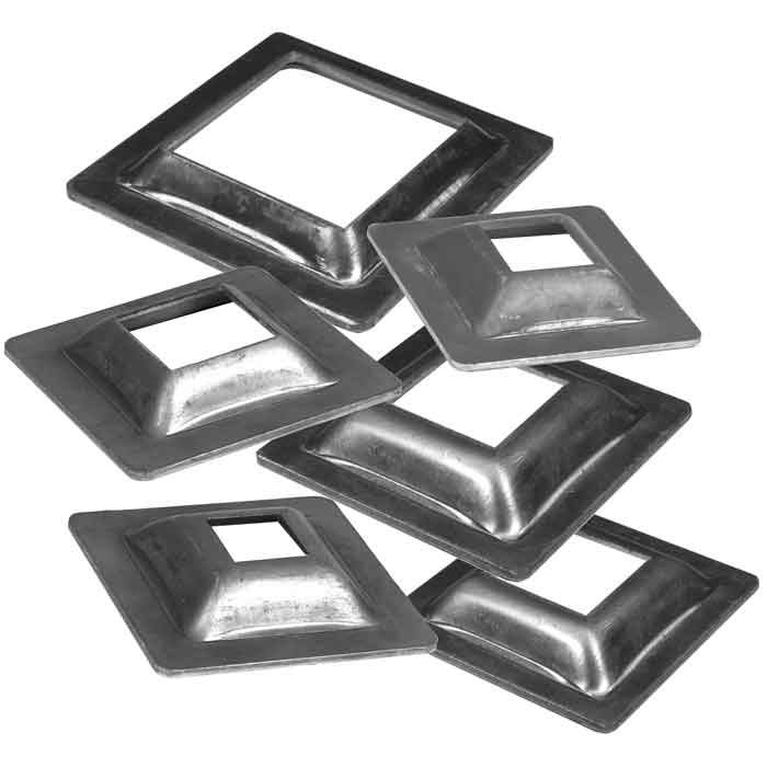 Aluminum Cover Plates for Square Bar, without Mounting Holes 
