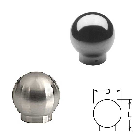 Ball Single Outlets in Stainless Steel