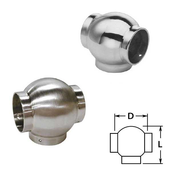 Ball Tees in Stainless Steel