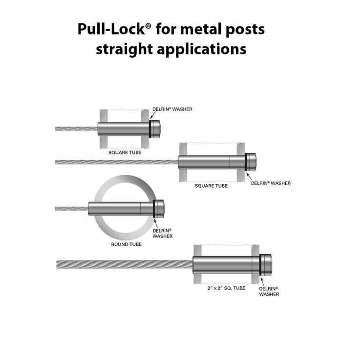 Pull-Lock® fittings for 1/8" Cable