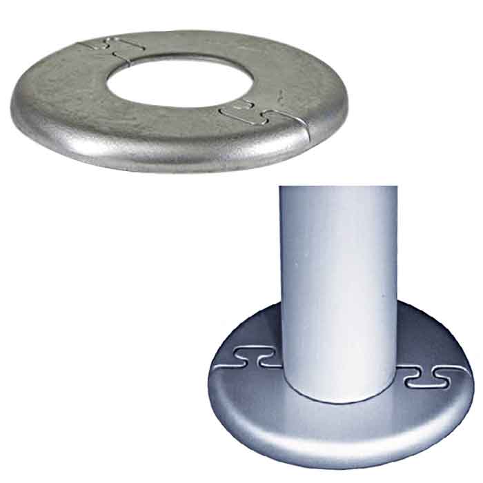 Aluminum Puzzle-Lock Split Flanges for 1-1/4" and 1-1/2" Schedule 40 Pipe
